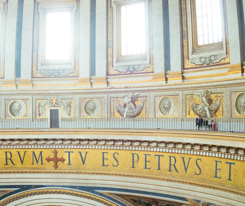 Security Guard in Saint Peters Basilica Editorial Stock Photo Image