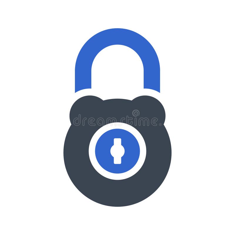 Security lock icon stock vector. Illustration of symbol 196719998