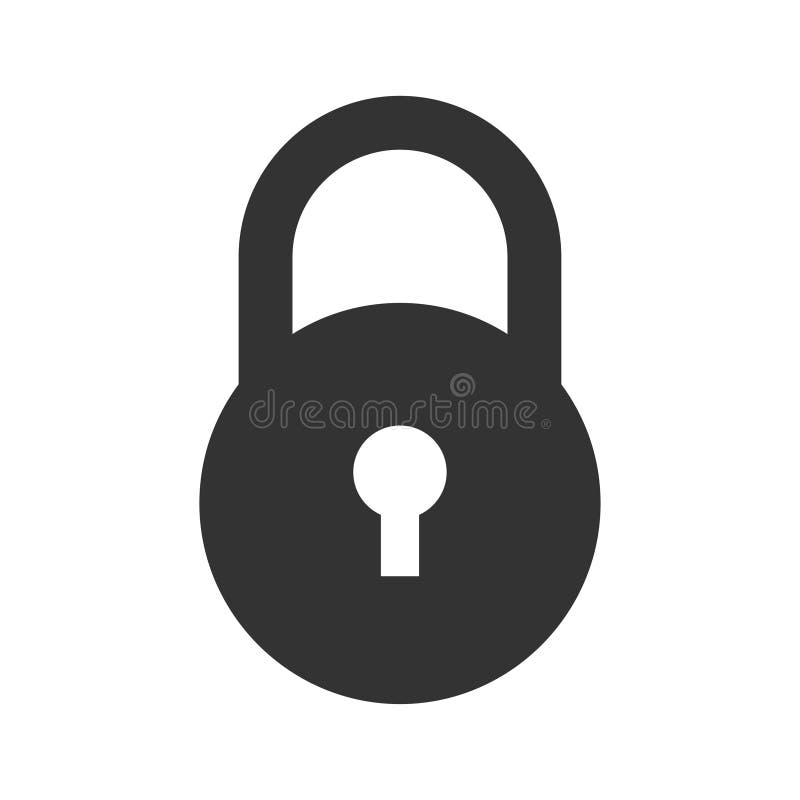 Security lock icon stock vector. Illustration of vector 196720385