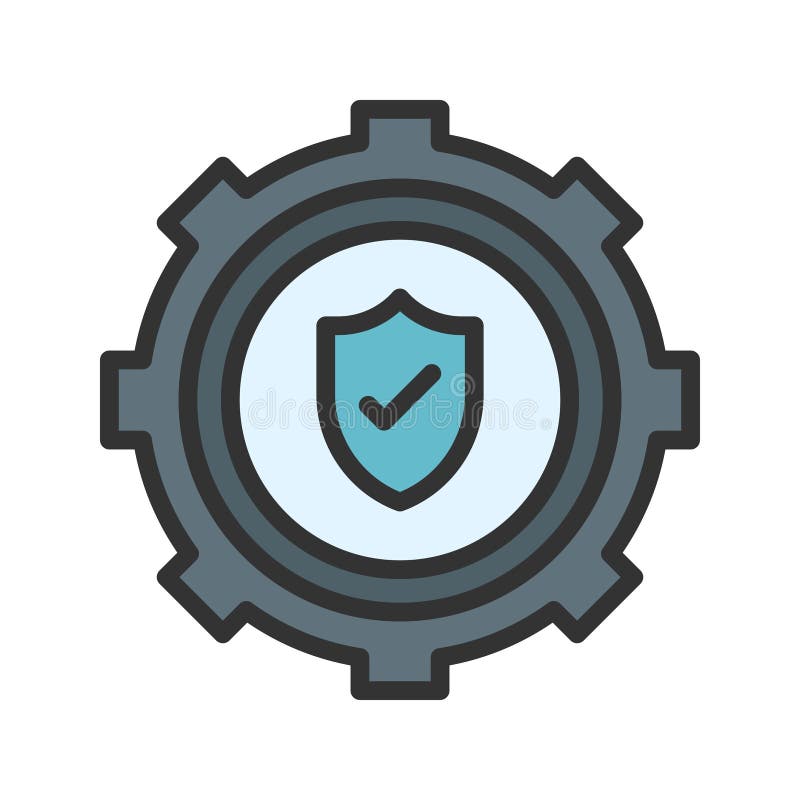 Security Settings Icon Image. royalty free illustration