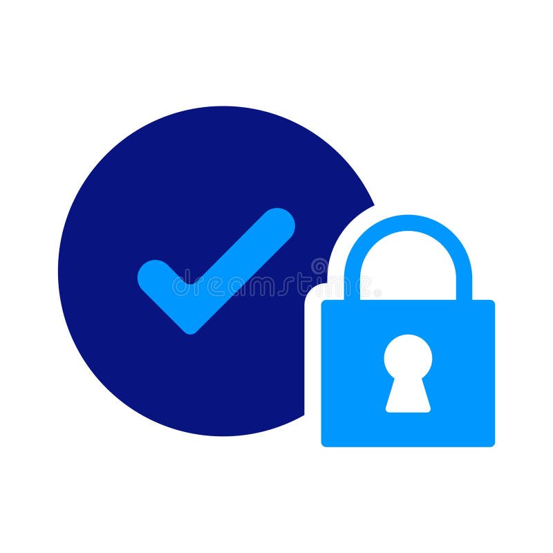 Security system with keylock padlock vector illustration
