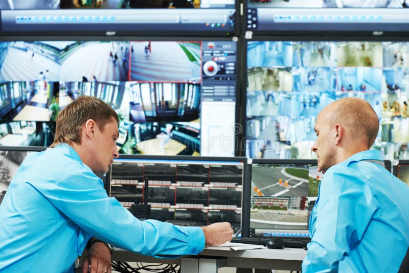 Security video surveillance stock photo