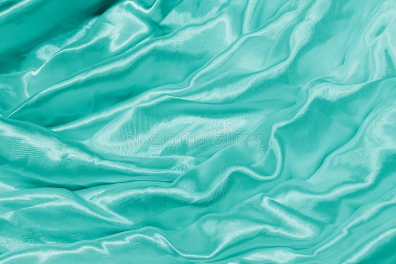 Seda verde elegante lisa imagem de stock Seda verde elegante lisa imagem de stock