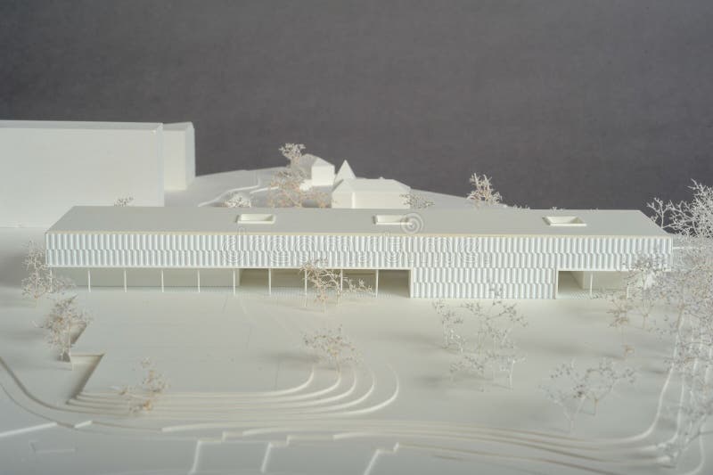Sede del modello di presentazione architettonica di un edificio a Ginevra in Svizzera