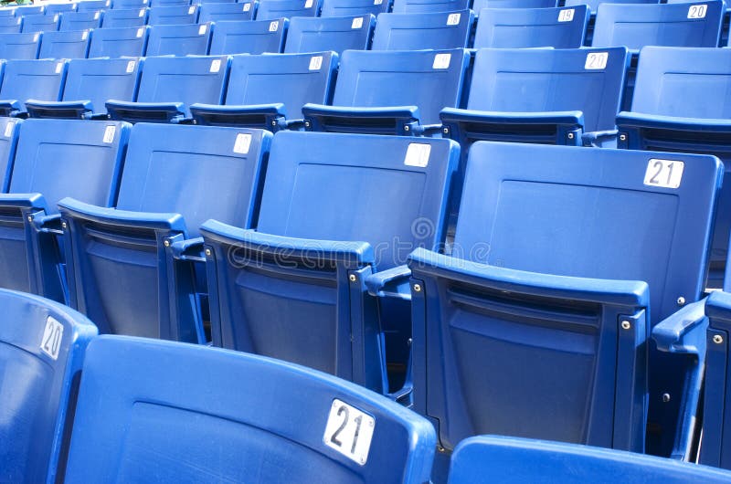 Sedi dello stadio immagini stock libere da diritti