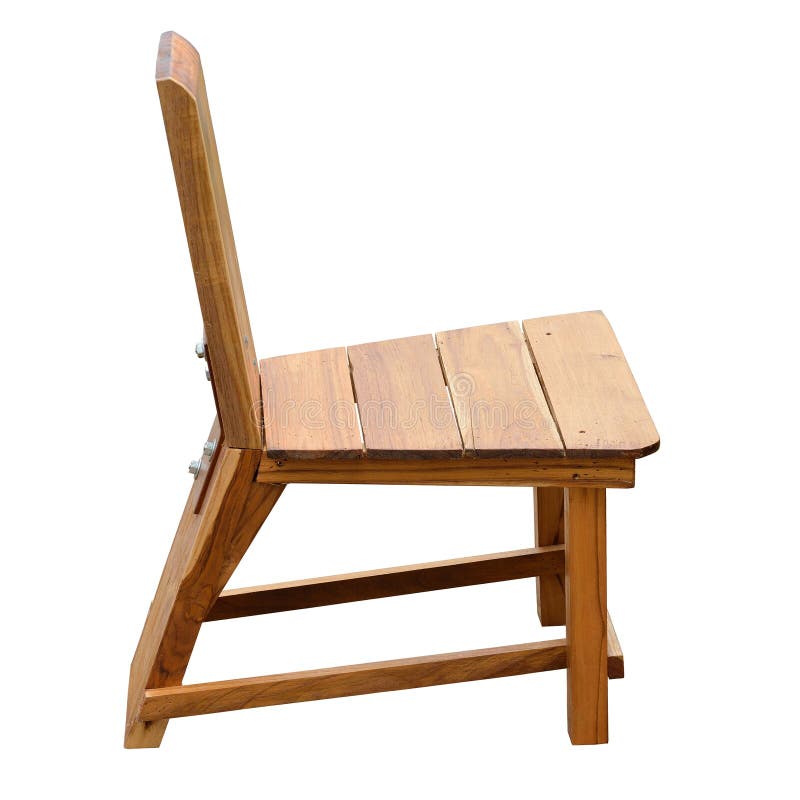 Sedia di legno, isolata su fondo bianco immagine stock libera da diritti Sedia di legno, isolata su fondo bianco immagine stock libera da diritti