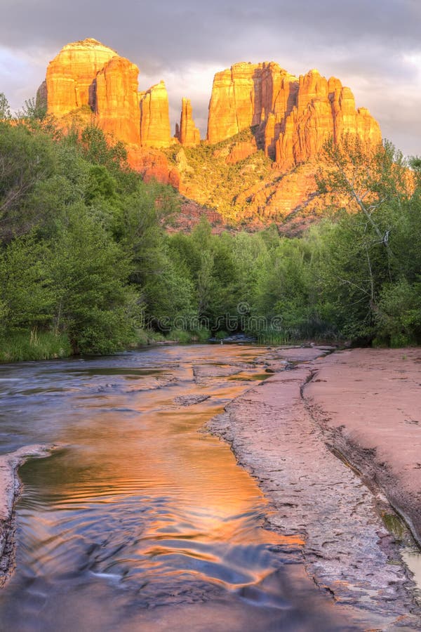 Sedona Cathedral Rock and Oak Creek Sunset