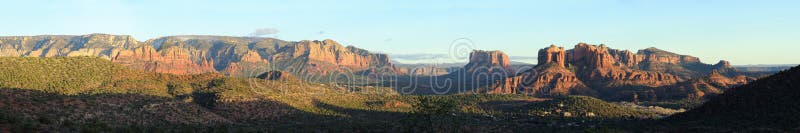 Sedona panoramic landscape stock image