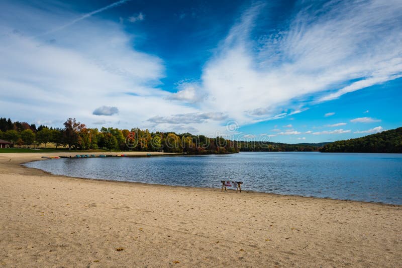 See TaghkanicNationalpark Ancram, NY Stockfoto Bild von erholung