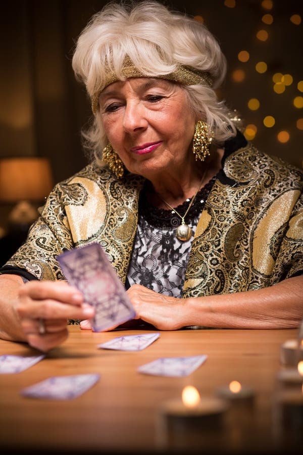 Seeing something good in cards royalty free stock photo