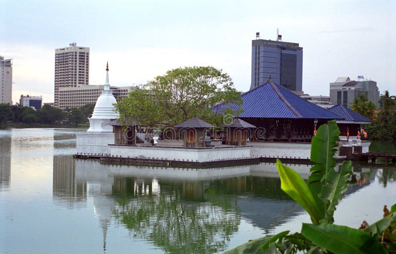 Seema Malakaya Buddhist Monastery, Colombo, Sri Lanka royalty free stock image