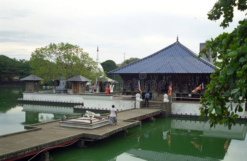 Seema Malakaya Buddhist Monastery, Colombo, Sri Lanka royalty free stock photo