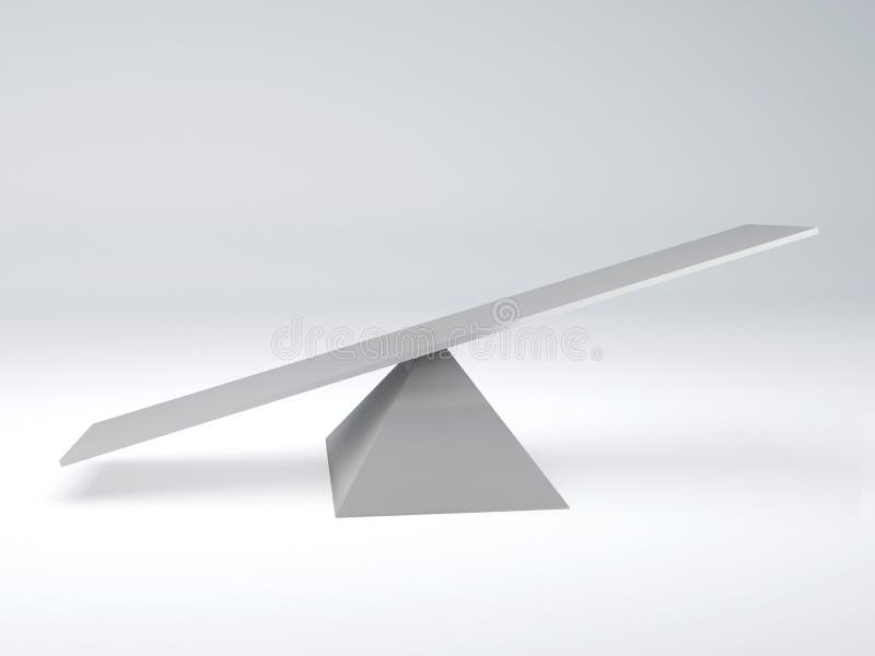 Seesaw. Balance concept royalty free illustration Seesaw. Balance concept royalty free illustration