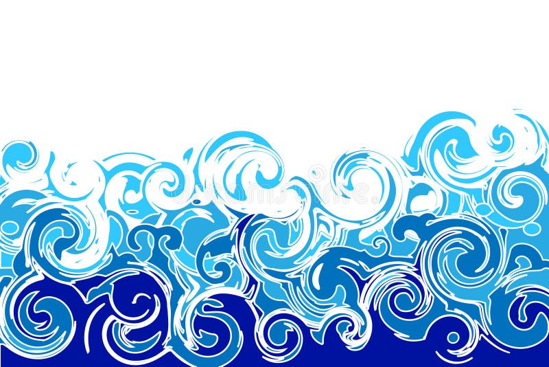 Meereswellen stock abbildung