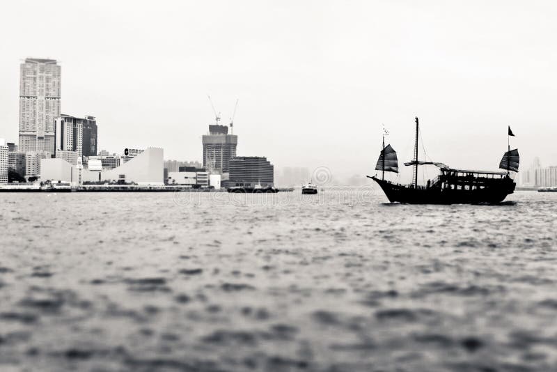 Segelboot In Victoria Harbour Stockbild - Bild von victoria, segelboot