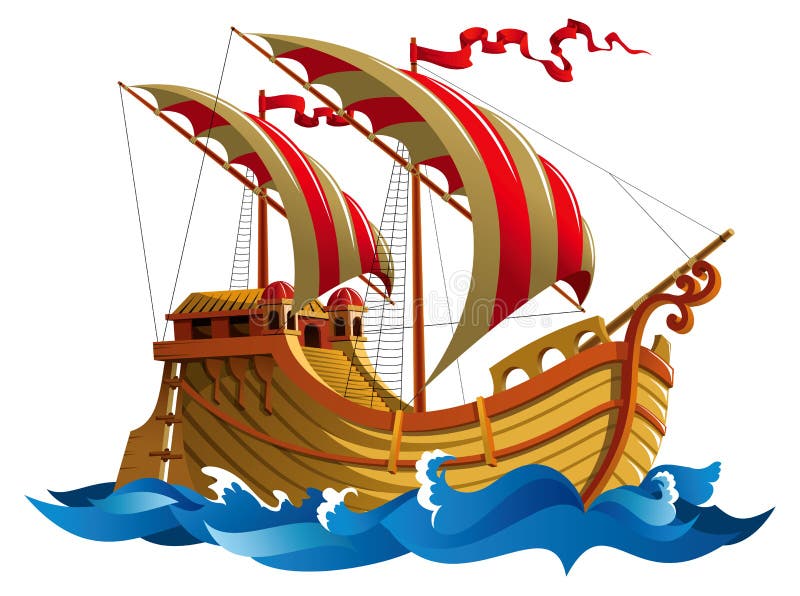 Segelschiff lizenzfreie abbildung Segelschiff lizenzfreie abbildung