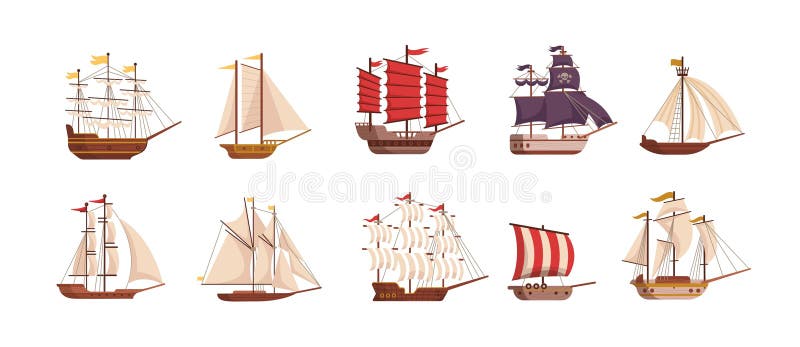 Segelschiff. Altes Holzboot. Segelschiff Seetransport Seeschifffahrt Schiff Schoner schiff Seegallee lizenzfreie abbildung