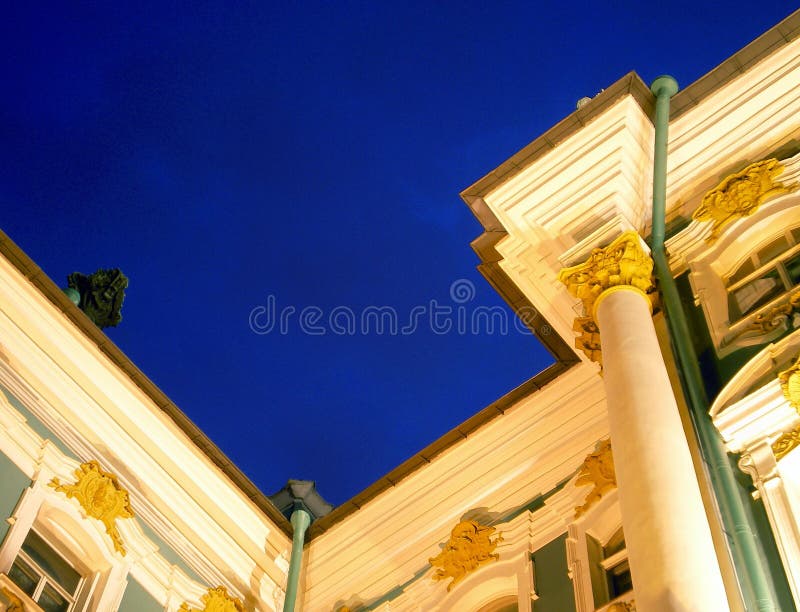 Segment of Hermitage at night.