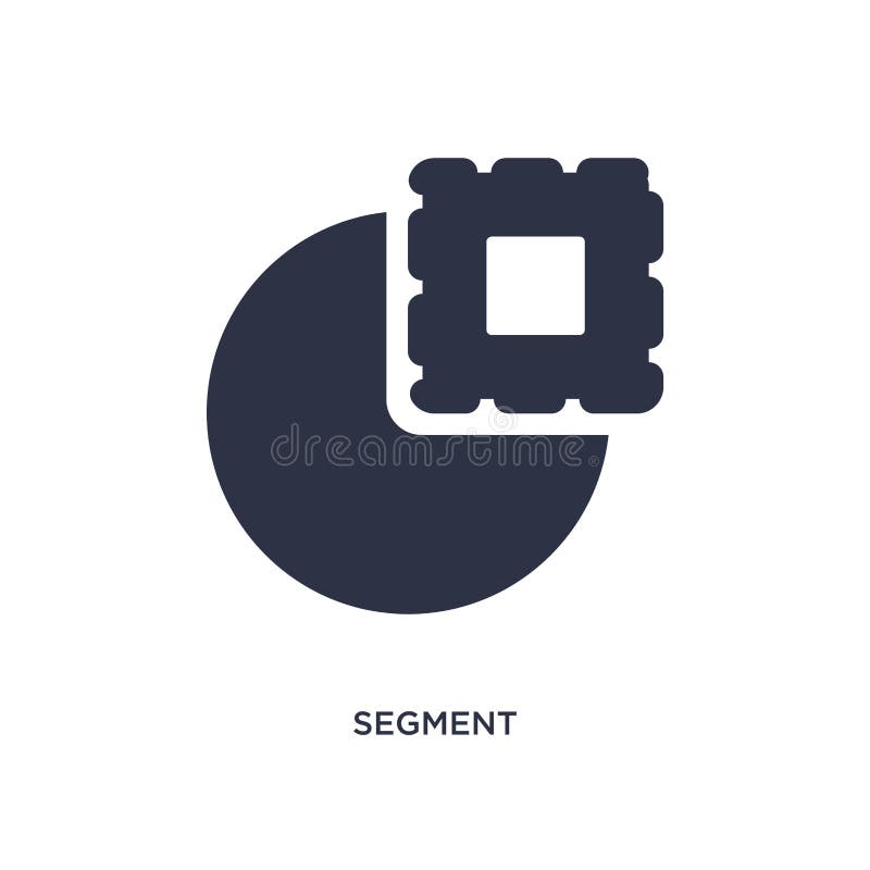 segment icon on white background. Simple element illustration from geometry concept stock illustration segment icon on white background. Simple element illustration from geometry concept stock illustration