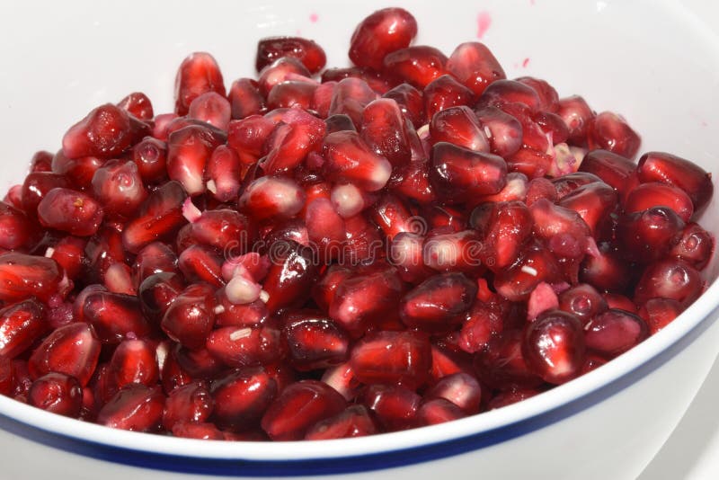 Segmento maturo della frutta del melograno fotografia stock libera da diritti