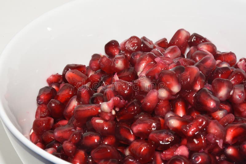 Segmento maturo della frutta del melograno fotografia stock