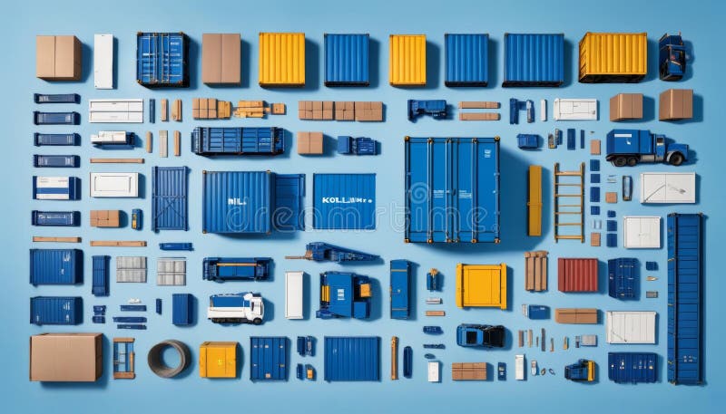 Segnalibro astratto blu del modello di concetto carico commerciale royalty illustrazione gratis