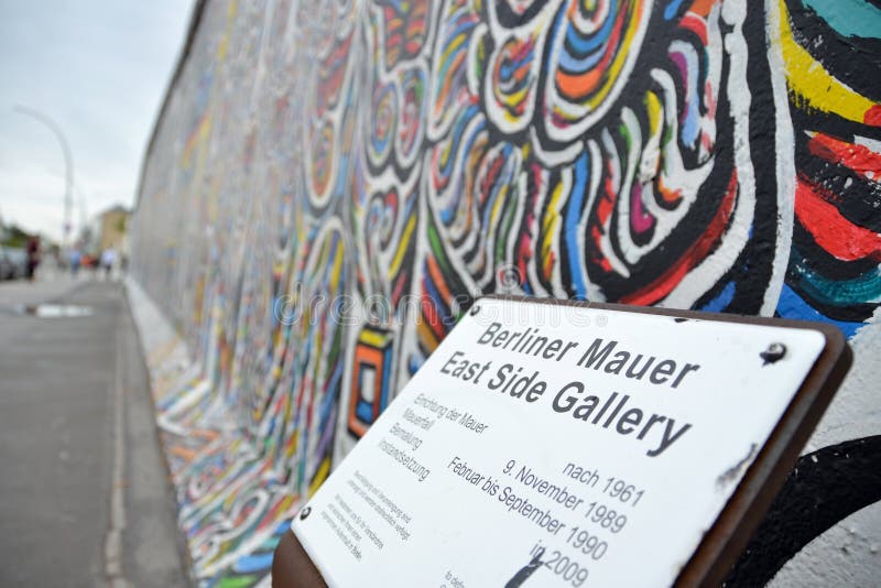 Segnaletica del Muro di Berlino immagine stock libera da diritti