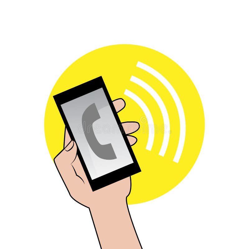 Segno Del Telefono Di Squillo Illustrazione Vettoriale Illustrazione