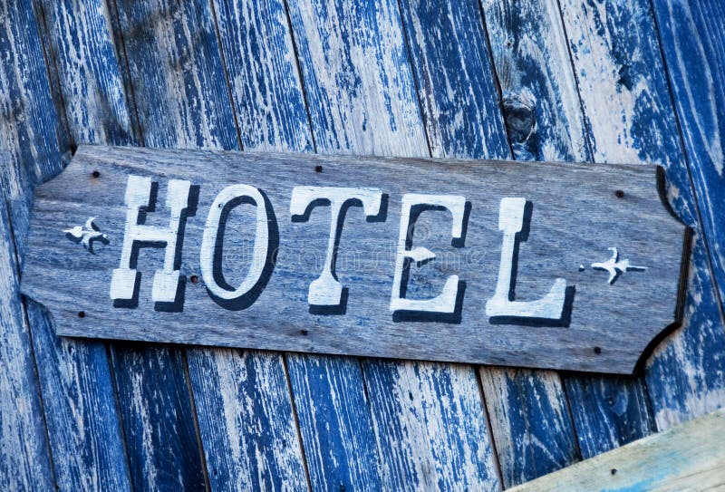 Segno dell'hotel fotografia stock libera da diritti Segno dell'hotel fotografia stock libera da diritti