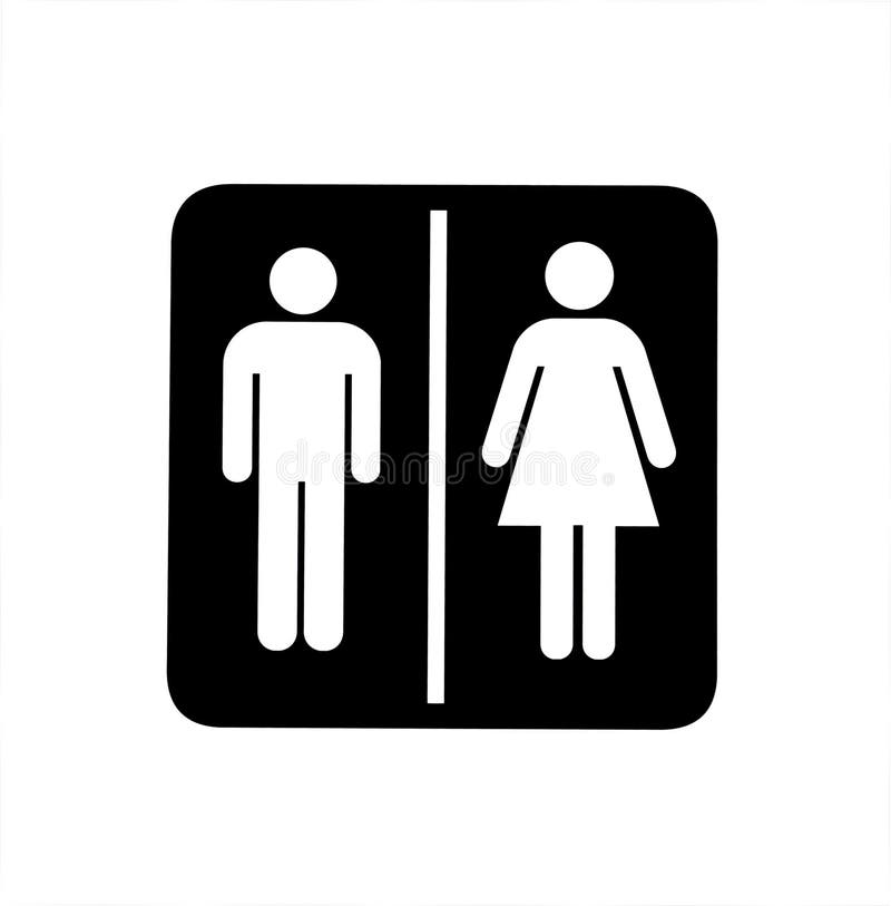 Segno della donna e dell'uomo illustrazione di stock