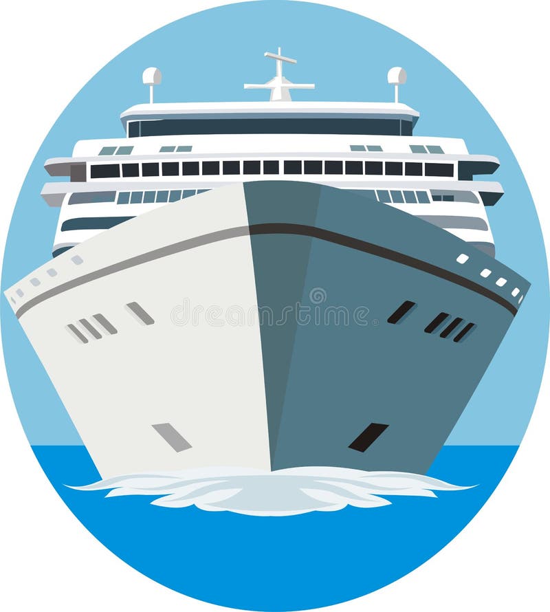 Segno della nave da crociera royalty illustrazione gratis Segno della nave da crociera royalty illustrazione gratis