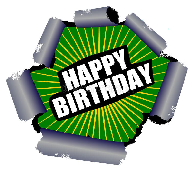 Segno della rottura di buon compleanno royalty illustrazione gratis Segno della rottura di buon compleanno royalty illustrazione gratis