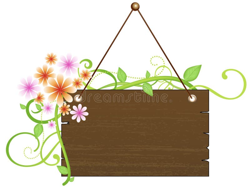 Segno di legno rustico royalty illustrazione gratis