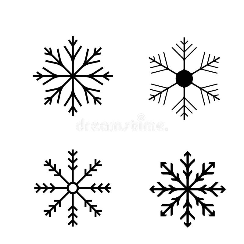 Segno di riconoscimento della neve, illustrazione di un'icona vettoriale semplice illustrazione vettoriale