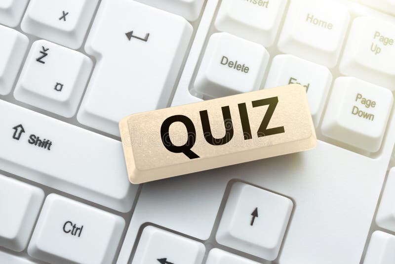 Segno di testo che mostra il quiz. breve test informale di foto concettuali per studenti test di test di conoscenza astratto immagine stock