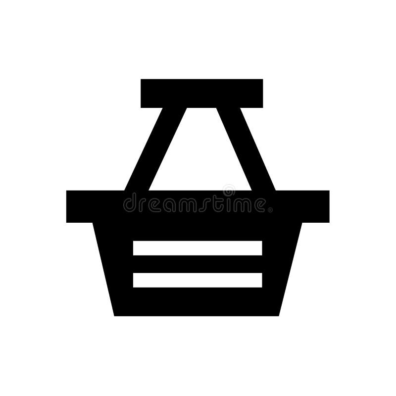 Segno e simbolo di vettore dell'icona del canestro del supermercato isolati su fondo bianco, concetto di logo del canestro del su royalty illustrazione gratis Segno e simbolo di vettore dell'icona del canestro del supermercato isolati su fondo bianco, concetto di logo del canestro del su royalty illustrazione gratis