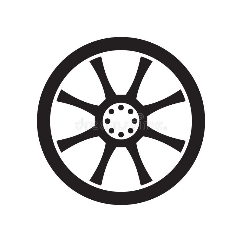 Alloy wheel icon vector isolated on white background for your web and mobile app design, Alloy wheel logo concept. Alloy wheel icon vector isolated on white background for your web and mobile app design, Alloy wheel logo concept