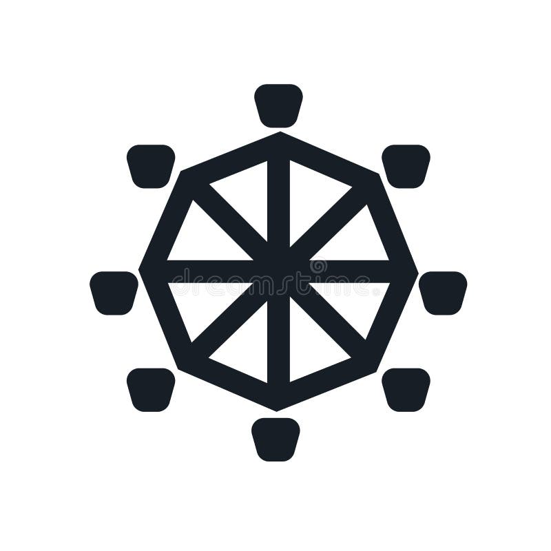 Segno e simbolo di vettore dell'icona delle montagne russe isolati su fondo bianco, concetto di logo delle montagne russe illustrazione di stock Segno e simbolo di vettore dell'icona delle montagne russe isolati su fondo bianco, concetto di logo delle montagne russe illustrazione di stock
