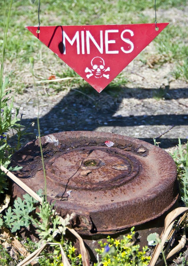 Segno pericoloso delle miniere