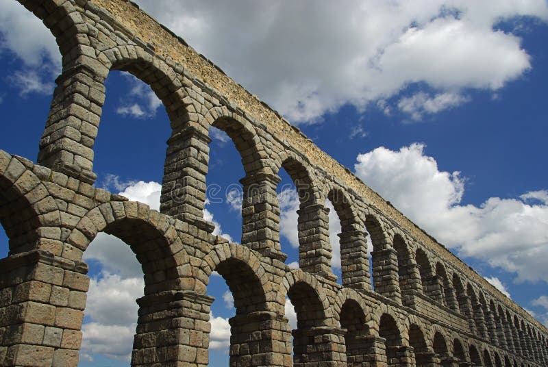 Segovia Aqueduct 01 royalty free stock photos
