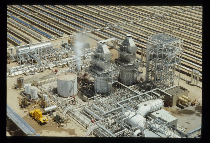 segs-ii-california-meridional-edison-solar-power-plant-foto-de-archivo