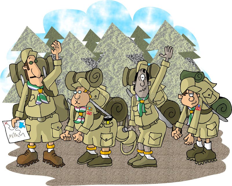 Segualo ragazzi royalty illustrazione gratis Segualo ragazzi royalty illustrazione gratis