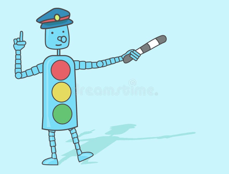 Segurança na estrada Um sinal claro para crianças ilustração do vetor Segurança na estrada Um sinal claro para crianças ilustração do vetor