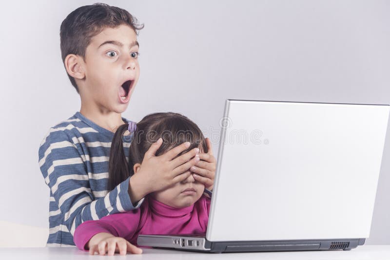 Seguridad de Internet para el concepto de los niños