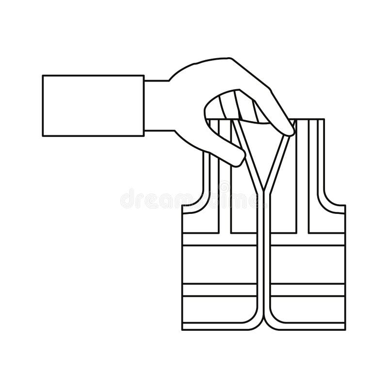 Seguridad Industrial Del Chaleco Ilustración del Vector - Ilustración de  aislado, proteja: 98274833