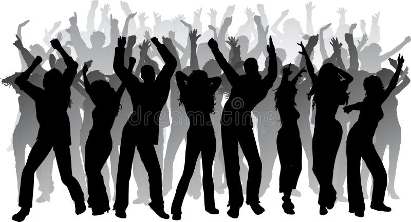 Sehr große Party stock abbildung Sehr große Party stock abbildung