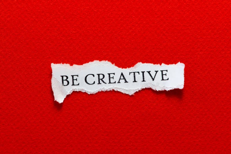 Seien Sie kreatives Papier