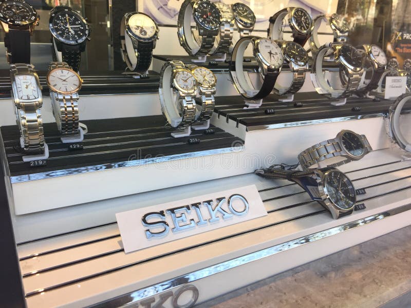 Seiko watches for sale editorial image. Image of chronographs - 129620005