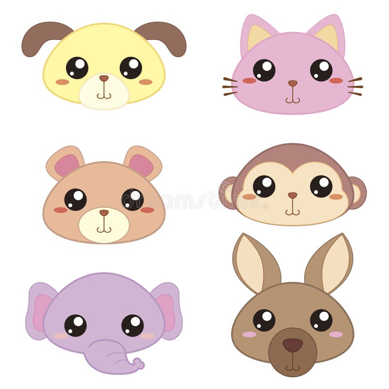 Vetores de Sweet Kitty Kawaii Bonito Anime Dos Desenhos Animados Raposa  Menina Na Etiqueta De Mascote Vestido Diferentes Emoções Feliz Triste Com  Raiva Sorriso Beijo Amor Crianças Personagem Eps10 e mais imagens