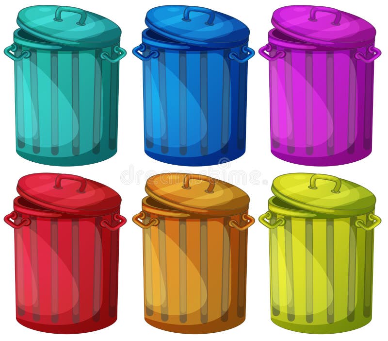 Seis compartimientos coloridos libre illustration Seis compartimientos coloridos libre illustration
